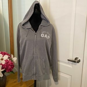 Gap full zip hooded sweatshirt